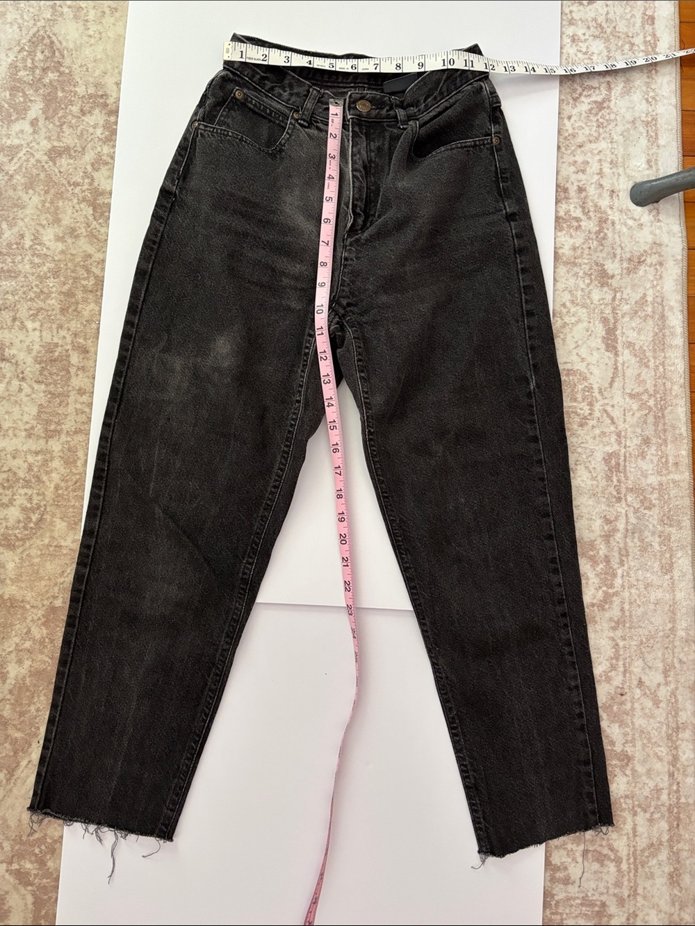 Vintage Petite Liz Wear High-Waist Black Women’s Jeans